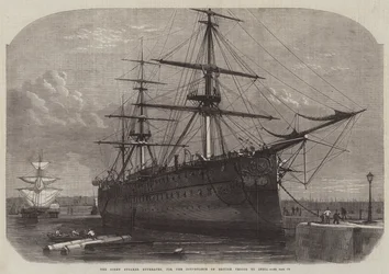 The Screw Steamer Euphrates, for the Conveyance of British Troops to India